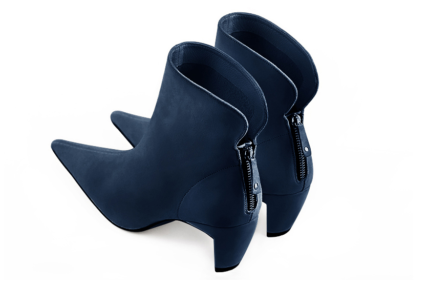 Boots bleu marine a talon best sale